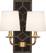 Williamsburg Lightfoot 2 Light Wall Light by Robert Abbey - WL2WS