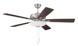 Eos 5 Blade Ceiling Fan with Light Kit 52 Inches Wide by Craftmade - ECF111