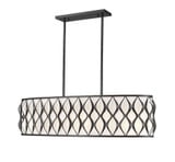 Harden 10 Light Linear Chandelier 11.75 x 13 Inches Wide by Z-Lite - 1948-42L