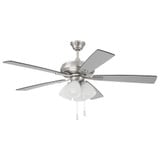 Eos Five Blade Ceiling Fan with Light Kit 52 Inch Blade Span by Craftmade - ECF114