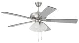 Eos Five Blade Ceiling Fan with Light Kit 52 Inch Blade Span by Craftmade - ECF114