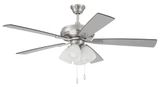Eos Five Blade Ceiling Fan with Light Kit 52 Inch Blade Span by Craftmade - ECF114