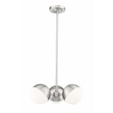 Realm Sphere 3 Light Chandelier 6.25 Inch Tall X 17.25 Inch Wide By Z-Lite - 7517-3