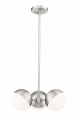 Realm Sphere 3 Light Chandelier 6.25 Inch Tall X 17.25 Inch Wide By Z-Lite - 7517-3