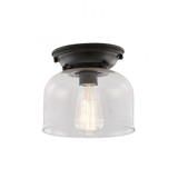 X-Large Bell 1 Light 12 Inch Wide Flush Mount by Innovations - 623-1F-G7L-12