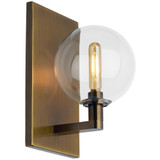 Sean Lavin 1 Light Wall Sconce 9 Inch Tall by Visual Comfort Modern - 700WSGMBS