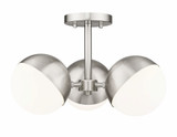 Realm Sphere 3 Light Semi Flush Mount 17.25 Inch Wide By Z-Lite - 7517-3SF