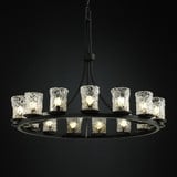 Veneto Luce Dakota 15 Light Oversized Chandelier by JD GLA-8715-16-AMBR - GLA-8715-16-AMBR