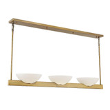 Fallon 3 Up Light Linear Chandelier by Savoy House - 1-1614-3