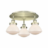 Olean 3 Light 18.25 Inch Wide Flush Mount by Innovations - 916-3C-G32