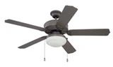 All-Weather Ceiling Fan With Light Kit Outdoor 52 inches wide by Craftmade - END52