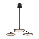 Shuffle 3 Light Large Chandelier by Visual Comfort Modern - CDCH17227