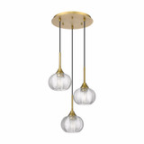 Berkshire 3 Light Cord Hung Pendant 21 Inch Tall by Innovations - 323-3P-G323-7