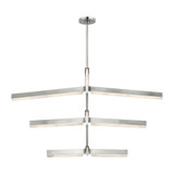 Linea 40W 9 LED 3 Tier Chandelier 56 Inch Wide by Visual Comfort Modern - KWCH705
