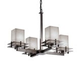 Clouds Metropolis 4 Light Medium Chandelier by Justice Design - CLD-8100-15