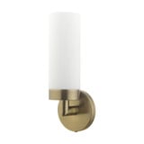 Aero 1 Light Wall Sconce 11.75 Inch Tall by Livex - 15071