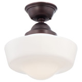 1 Light 13.75 Inch Wide Semi Flush Mount by Minka Lavery - 2257