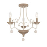Colonial Charm 3 Light Inch Wide Semi Flush Mount by Minka Lavery - 2662