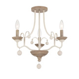 Colonial Charm 3 Light Inch Wide Semi Flush Mount by Minka Lavery - 2662