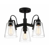 Beckonridge 3 Light 17 Inch Wide Semi Flush Mount by Minka Lavery - 3997-ML