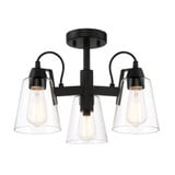 Beckonridge 3 Light 17 Inch Wide Semi Flush Mount by Minka Lavery - 3997-ML