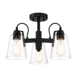Beckonridge 3 Light 17 Inch Wide Semi Flush Mount by Minka Lavery - 3997-ML