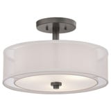 Parsons Studio 3 Light 15 Inch Wide Semi Flush Mount by Minka Lavery - 4107