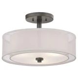 Parsons Studio 3 Light 15 Inch Wide Semi Flush Mount by Minka Lavery - 4107