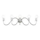 Lansdale 5 Light Vanity Light 33.5 Inch Wide by Livex - 16575