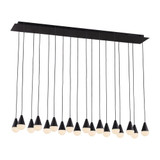 Cupola 18 Light Mini Chandelier by Visual Comfort Modern SLCH51630-277 - SLCH51630-277