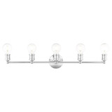 Lansdale 5 Light Vanity Light 33.88 Inch Wide by Livex - 16715