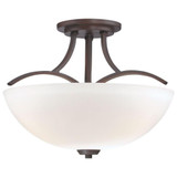 Overland Park 3 Light 16.5 Inch Wide Semi Flush Mount by Minka Lavery - 4962