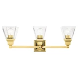 Mission 3 Light Vanity Light 25.25 Inch Wide by Livex - 17173