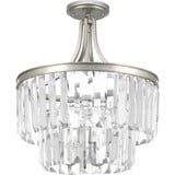 Glimmer 3 Light 16.25 Inch Wide Semi Flush Mount by Progress - P2326