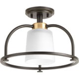 West Village 1 Light 13.5 Inch Wide Semi Flush Mount by Progress - P350032