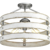 Gulliver 3 Light 17 Inch Wide Semi Flush Mount by Progress - P350049