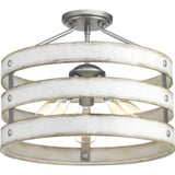 Gulliver 3 Light 17 Inch Wide Semi Flush Mount by Progress - P350049