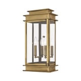 Princeton 2 Light Candle Style Outdoor Wall Lantern 19 Inch Tall by Livex - 2018