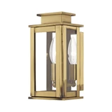 Princeton 1 Light Candle Style Outdoor Wall Lantern 9 Inch Tall by Livex - 20191