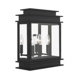 Princeton 3 Light Candle Style Outdoor Wall Lantern by Livex - 20204