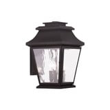 Hathaway 3 Light Candle Style Outdoor Wall Lantern by Livex - 20235