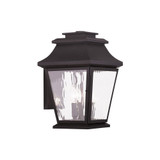 Hathaway 3 Light Candle Style Outdoor Wall Lantern by Livex - 20235
