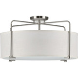 Kempsey 3 Light 21.75 Inch Wide Semi Flush Mount by Progress - P350110