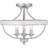 Gulliver 4 Light 15.25 Inch Wide Semi Flush Mount by Progress - P350117