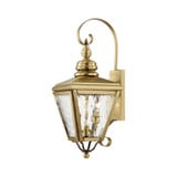Cambridge 2 Light Candle Style Outdoor Wall Lantern by Livex - 2031