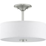Inspire 2 Light 13 Inch Wide Semi Flush Mount by Progress - P350129