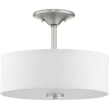Inspire 2 Light 13 Inch Wide Semi Flush Mount by Progress - P350129
