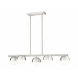 Realm Sphere 5 Light Linear Chandelier 12 Inch Wide By Z-Lite - 7517-5L