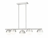 Realm Sphere 5 Light Linear Chandelier 12 Inch Wide By Z-Lite - 7517-5L