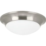 1 Light 11.5 Inch Wide Etched Glass Flush Mount by Progress - P350146